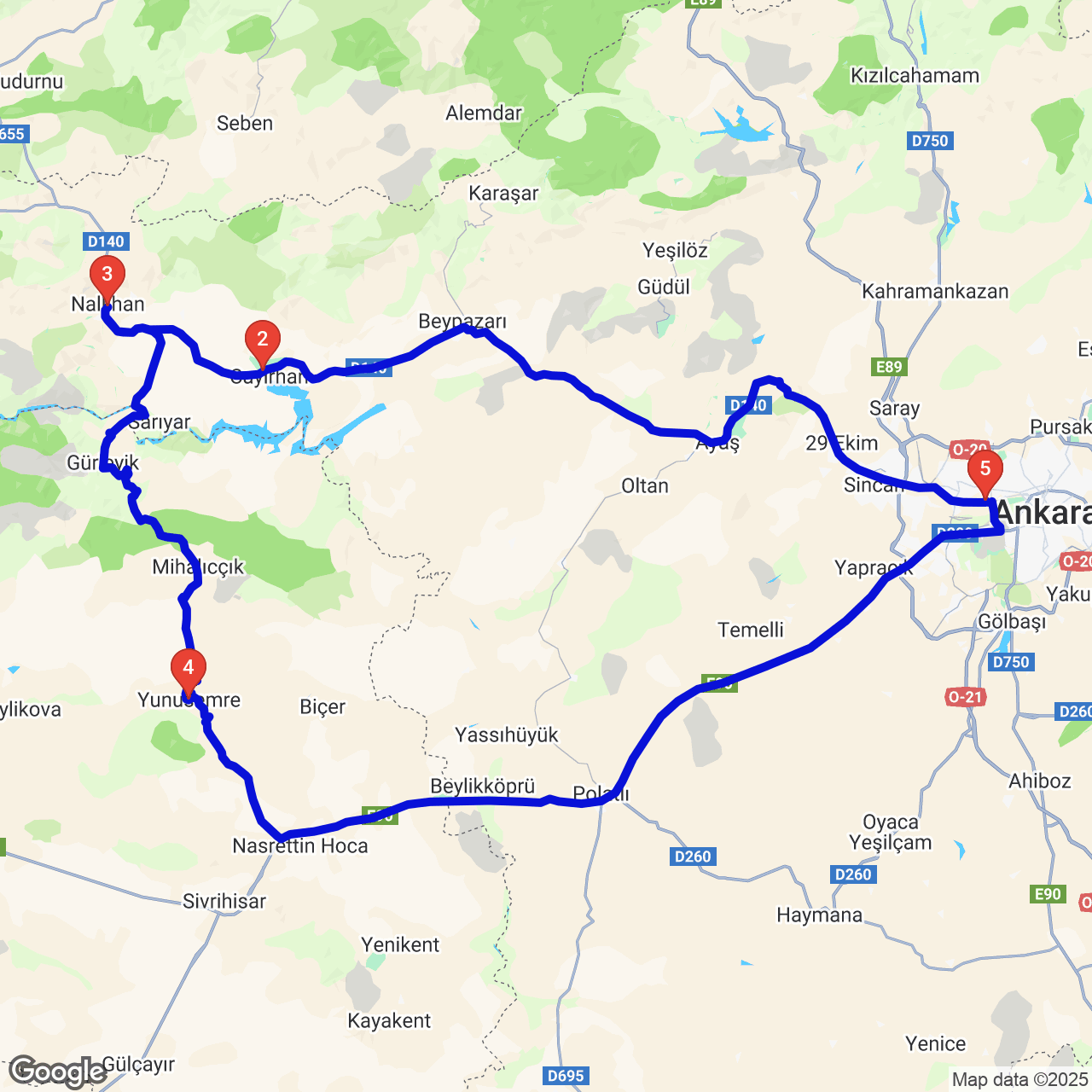 Beypazarı + Mihalıçcık rotası